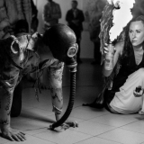 3FREE pristatymas: tarptautinės menininkų grupės NON GRATA performansas. Domo Rimeikos nuotr.