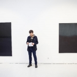 Agnės Jonkutės „Sutemo“ ir „Lietus“. Drobė, aliejus, 2018 m.