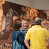 Parodos „Monumentalumas tyloje” atidarymo akimirka. Ingridos Mockutės-Pocienės nuotr.