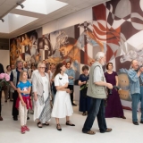 Parodos „Monumentalumas tyloje” atidarymo akimirka. Ingridos Mockutės-Pocienės nuotr.