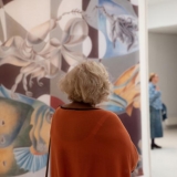 Parodos „Monumentalumas tyloje” atidarymo akimirka. Ingridos Mockutės-Pocienės nuotr.