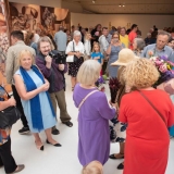 Parodos „Monumentalumas tyloje” atidarymo akimirka. Ingridos Mockutės-Pocienės nuotr.