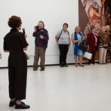 Parodos „Monumentalumas tyloje” atidarymo akimirka. Ingridos Mockutės-Pocienės nuotr.