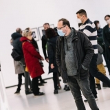 Arvydo Palevičiaus parodos „Tarp fizikos ir metafizikos“ pristatymas. Domo Rimeikos nuotr.