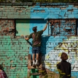 Pastato tvarkymas. Evelinos Bernatonytės nuotr.