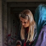 Savanorės Greta Vainauskytė ir Gustė Vaitiekutė. Evelinos Bernatonytės nuotr.