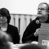 Fotografijos šventėje. Menotyrininkė Agnė Narušytė ir fotomenininkas Gintaras Zinkevičius. Virgilijaus Skuodo nuotr.