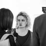 Fotografijos šventėje. Klaipėdos kultūros skyriaus vedėja Eglė Deltuvaitė. Virgilijaus Skuodo nuotr.