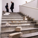 Robertas Antinis, „Punktyras“, fragmentas (molis, 2017 m.). Nerijaus Jankausko nuotr.