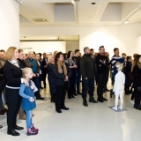 Gruzijos šiuolaikinio meno parodos „Spying Future / Spėjant ateitį“ atidarymo akimirkos. Nerijaus Jankausko nuotr.