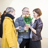 Ingos Likšaitės paroda „Namai. 12 valandų ore ir 6000 metrų pakartojant dygsnį“. Nerijaus Jankausko nuotr.