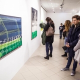 Ingos Likšaitės paroda „Namai. 12 valandų ore ir 6000 metrų pakartojant dygsnį“. Nerijaus Jankausko nuotr.