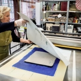 KKKC meno rezidentūros projekto „Istorija ateičiai“ kūrybinių dirbtuvių dalyvė Marija Kliukienė. Nerijaus Jankausko nuotr.