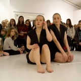 Jūratės Stauskaitės parodos atidarymo akimirkos. Nerijaus Jankausko nuotr.