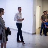 Parodą pristatė Lietuvos architektų sąjungos Klaipėdos apskrities organizacijos pirmininkas Vaidotas Dapkevičius. Nerijaus Jankausko nuotr.