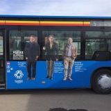 Klaipėdos kūrėjus pristatantys autobusai. Organizatorių nuotr.