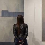 Agnė Jonkutė. Rudens gatvės nuosaka. Aliejus, drobė, 2020. Ingridos Mockutės-Pocienės nuotr.