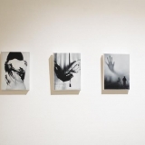 Augustė Santockytė. Melsvi sapnai. Akrilas, drobė, 2020. Ingridos Mockutės-Pocienės nuotr.