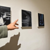 Augustė Santockytė. Melsvi sapnai. Akrilas, drobė, 2020. Ingridos Mockutės-Pocienės nuotr.