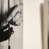 Augustė Santockytė. Melsvi sapnai. Akrilas, drobė, 2020. Ingridos Mockutės-Pocienės nuotr.