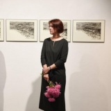 Parodos „Ledkalnis“ kuratorė Danguolė Ruškienė. Ingridos Mockutės-Pocienės nuotr.