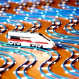 Broby Sportsefterskole har bygget verdens l?¦ngste Lego-togbane