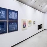 Parodos „Medžio raižinio efektas“ ekspozicijos fragmentas. Nerijaus Jankausko nuotr.