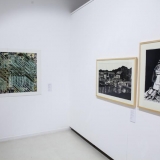 Parodos „Medžio raižinio efektas“ ekspozicijos fragmentas. Nerijaus Jankausko nuotr.