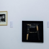 Parodos „Medžio raižinio efektas“ ekspozicijos fragmentas. Nerijaus Jankausko nuotr.