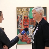 Parodos kuratorė Laima Kreivytė. I. Armanavičiūtės nuotr.