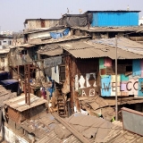 Dharavio lūšnynai Mumbajuje.