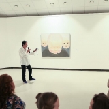 Ekskursija po Kinijos šiuolaikinio meno parodą. Donato Bielkausko nuotr.