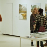 Mykolės tapybos parodos „Gamtovaizdis” fragmentas. Rūtos Petniūnaitės nuotr.