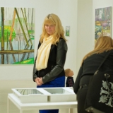 Mykolės tapybos parodos „Gamtovaizdis” fragmentas. Rūtos Petniūnaitės nuotr.