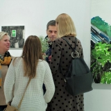 Mykolės tapybos parodos „Gamtovaizdis” fragmentas. Rūtos Petniūnaitės nuotr.