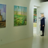 Mykolės tapybos parodos „Gamtovaizdis” fragmentas. Rūtos Petniūnaitės nuotr.