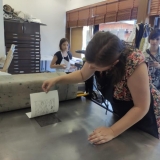 Grafikos kūrybinės dirbtuvės „Now Art. Atgimimas“. Agnės Tumšienės nuotr.