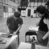 Grafikos kūrybinės dirbtuvės „Now Art. Atgimimas“. Agnės Tumšienės nuotr.