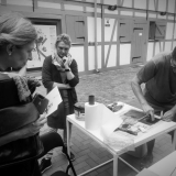 Grafikos kūrybinės dirbtuvės „Now Art. Atgimimas“. Agnės Tumšienės nuotr.