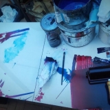 Grafikos kūrybinės dirbtuvės „Now Art. Atgimimas“. Agnės Tumšienės nuotr.