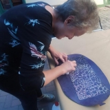 Grafikos kūrybinės dirbtuvės „Now Art. Atgimimas“. Agnės Tumšienės nuotr.