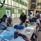 Grafikos kūrybinės dirbtuvės „Now Art. Atgimimas“. Agnės Tumšienės nuotr.