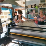 Grafikos kūrybinės dirbtuvės „Now Art. Atgimimas“. Su menininke Žaneta Jasaityte-Bessonova. Loretos Patašienės nuotr.