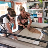 Grafikos kūrybinės dirbtuvės „Now Art. Atgimimas“. Su menininke Žaneta Jasaityte-Bessonova. Loretos Patašienės nuotr.