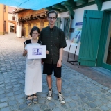 Grafikos kūrybinės dirbtuvės „Now Art. Atgimimas“. Su menininku Jonu Vaikšnoru. Loretos Patašienės nuotr.