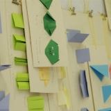 Origamio kūrybinės dirbtuvės KKKC Meno kieme. Rūtos Petniūnaitės nuotr.