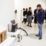 5-osios respublikinės parodos „Mažoji plastika“ ekspozicijos fragmentas. Nerijaus Jankausko nuotr.