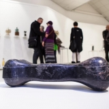 5-osios respublikinės parodos „Mažoji plastika“ ekspozicijos fragmentas. Nerijaus Jankausko nuotr.