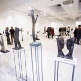 5-osios respublikinės parodos „Mažoji plastika“ ekspozicijos fragmentas. Nerijaus Jankausko nuotr.