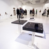 5-osios respublikinės parodos „Mažoji plastika“ ekspozicijos fragmentas. Nerijaus Jankausko nuotr.